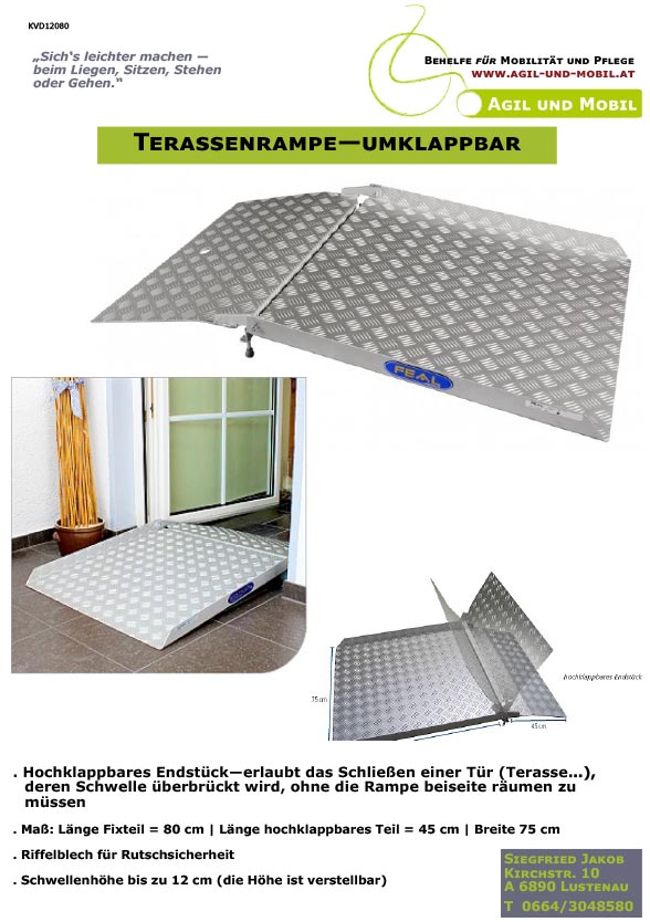 Terassenrampe—umklappbar