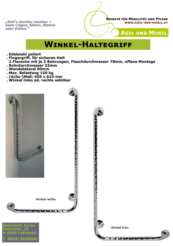 Winkel-Haltegriff